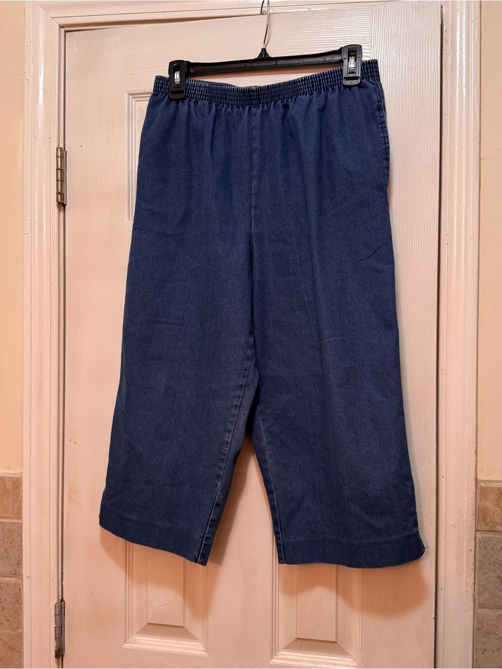 Alfred Dunner Blue Elastic-Waist Pants